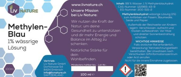 Methylenblau 1 % wässrige Lösung, 100 ml – Bild 2